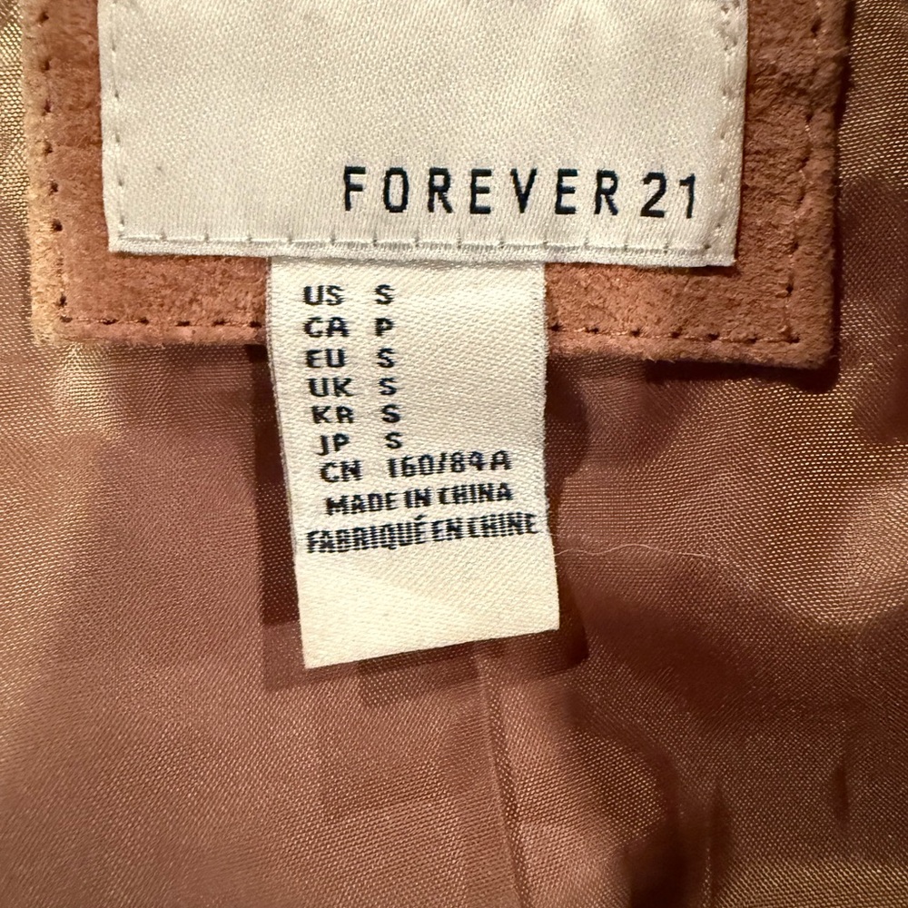 Forever 21 real suede fringe jacket - Picture 6 of 8